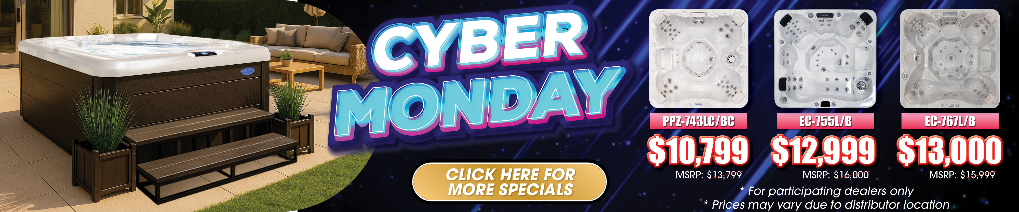 Calspas hot tub being used in a family setting - Stcharles