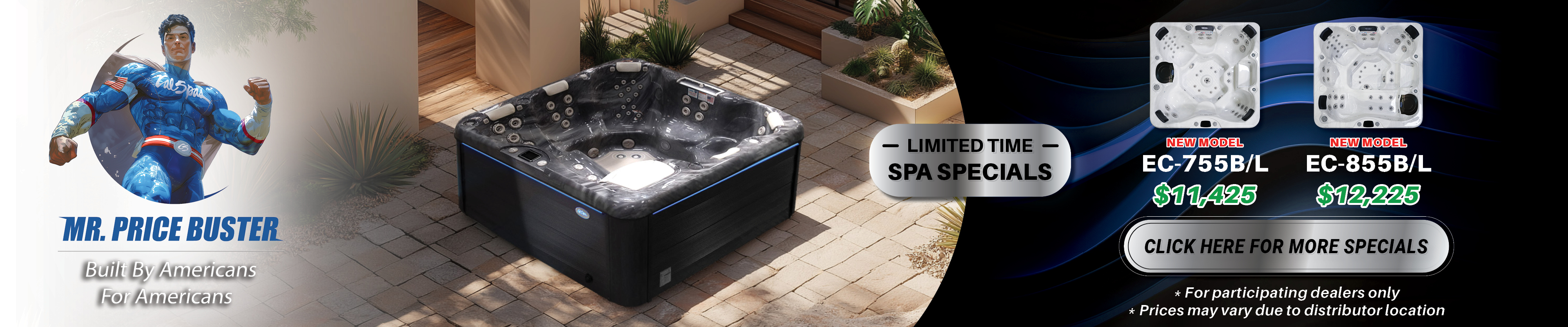 Calspas hot tub being used in a family setting - Stcharles